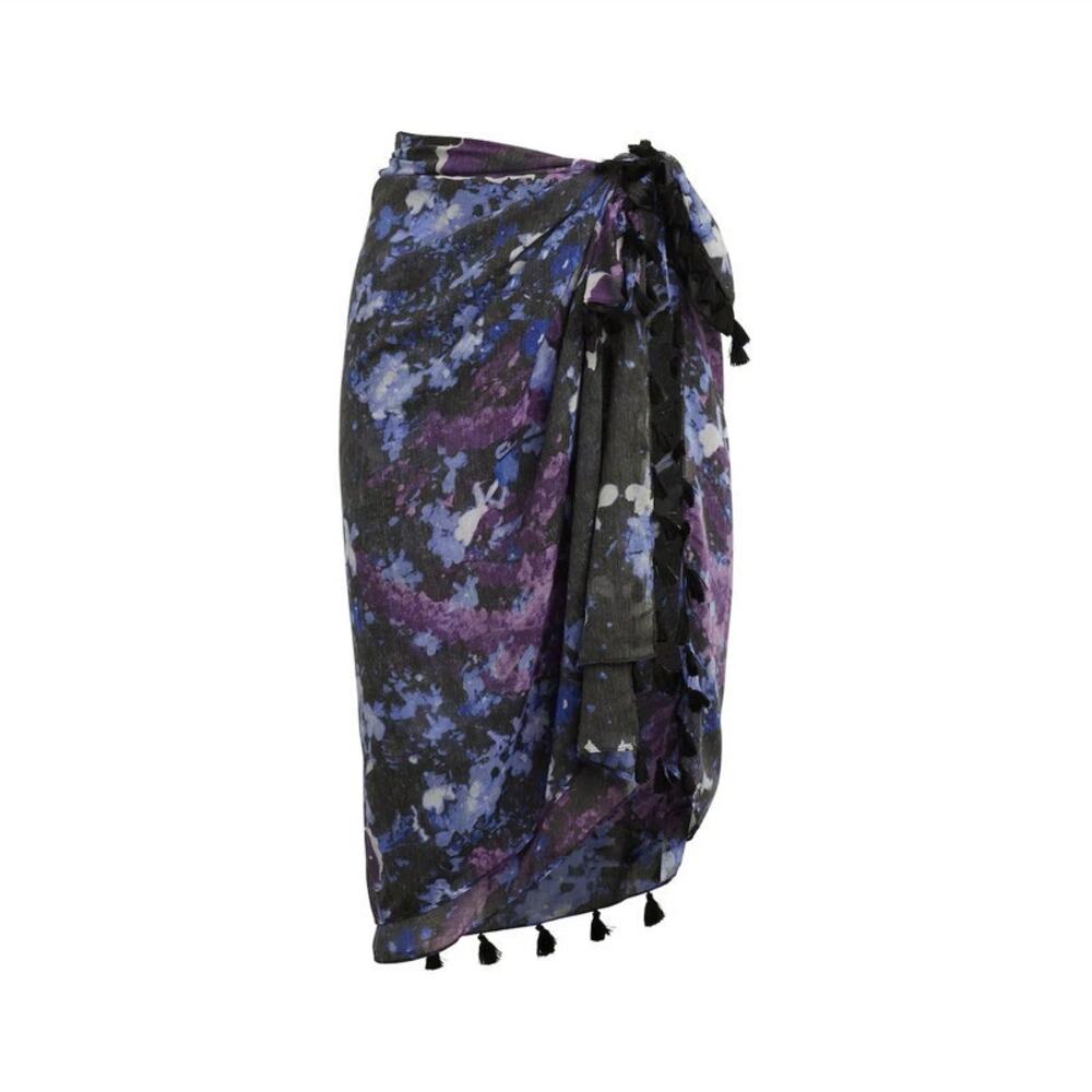 Peter Som Sarong Dream Floral Meteorite Swim Beach Coverup Womens One Size